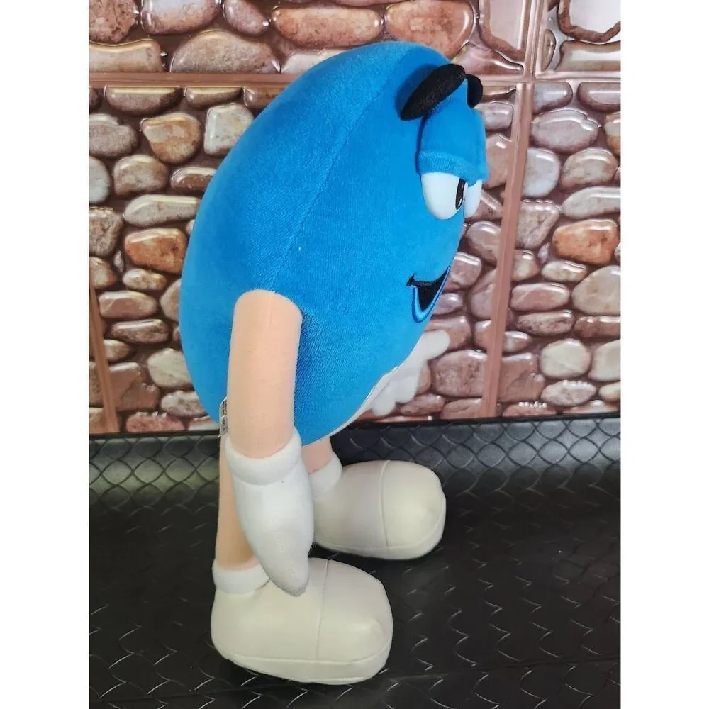 M&M Guy 1997 blue original plush character 14” #B15